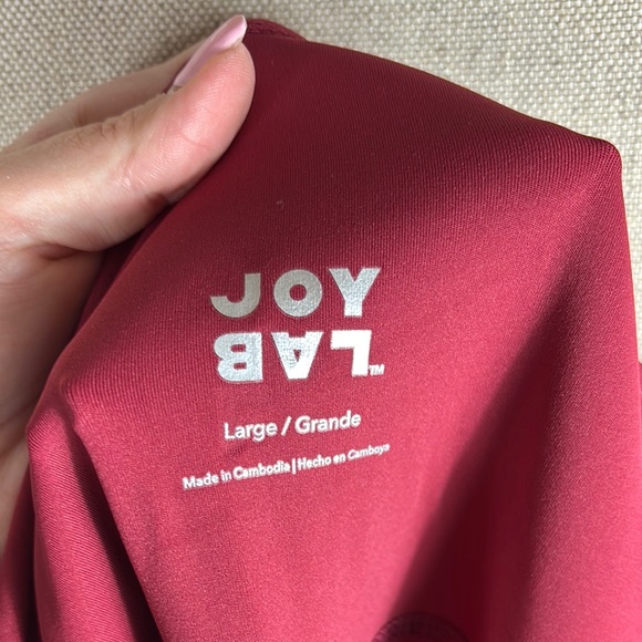 Joy Lab > Cranberry Sleeveless Jumpsuit Large - Picture 7 of 8